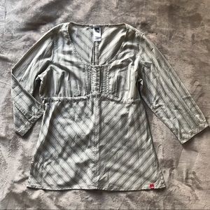 North Face striped blouse